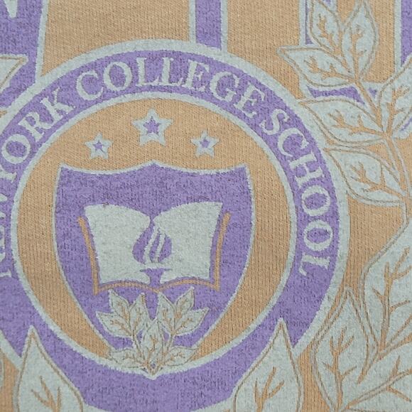 New-York College Sweatshirt Womens Medium 23x25 Oversized - Picture 9 of 12